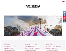 Tablet Screenshot of magic-circus.com